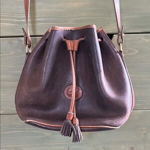 Dooney & Bourke Brown and Tan Leather Hobo Bag